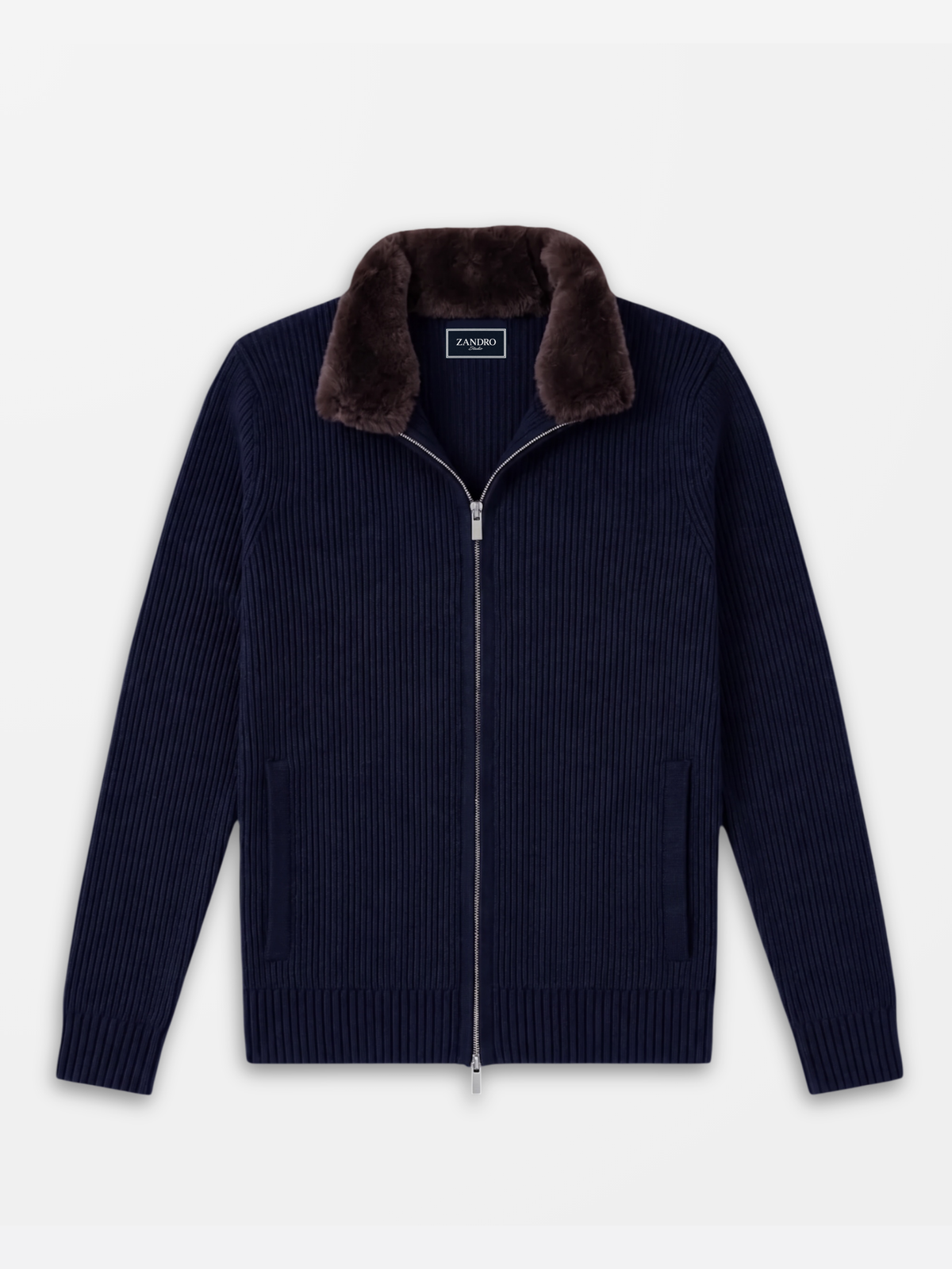 Zandro Wool Blend Fur Knit