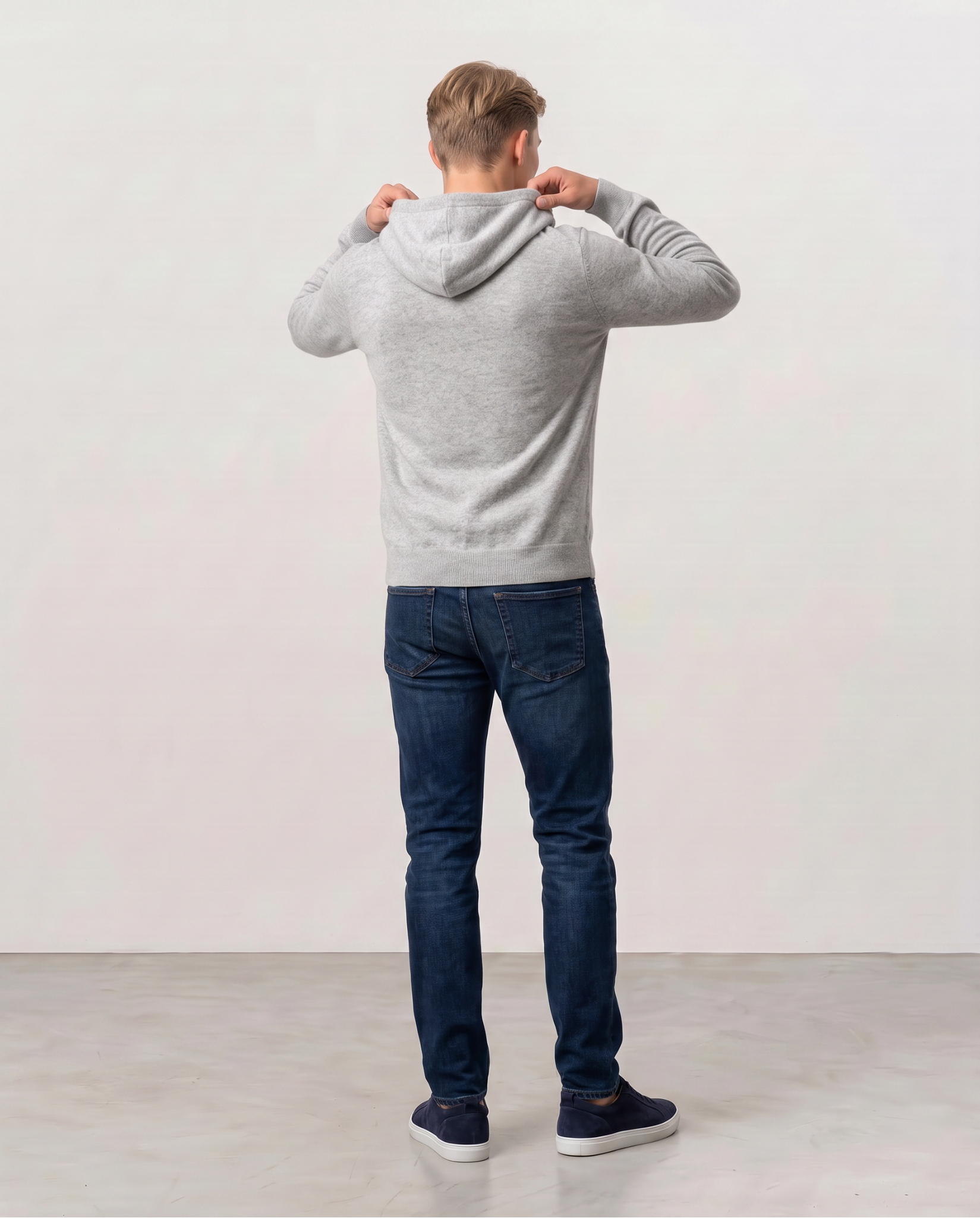 Merino Wool Zip Hoodie